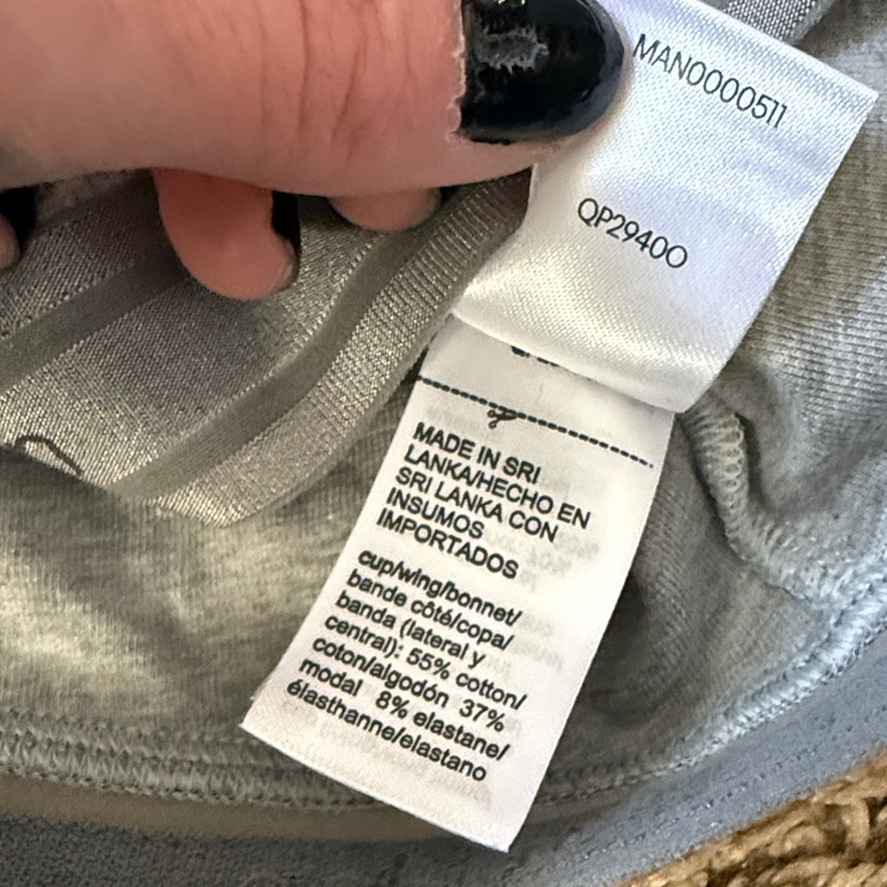 ▪️ Calvin Klein • Padded & Ribbed Bralette - Soft Gray • Juniors Medium - Picture 6 of 10